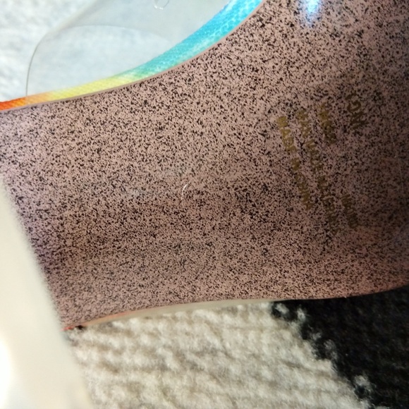 Tie Dye PVC Mule Heels (NWOB) - Picture 4 of 4